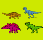 Dibujo Dinosaurios de tierra pintado por alexis