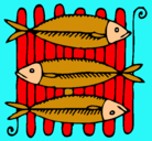 Dibujo Pescado a la brasa pintado por luisafernandaramirez