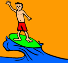 Dibujo Surfista pintado por BastianMunizaga