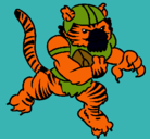 Dibujo Jugador tigre pintado por rafa