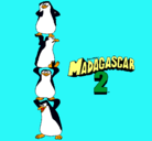 Dibujo Madagascar 2 Pingüinos pintado por 4pinguiinozdmadagaskar