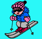 Dibujo Niño esquiando pintado por CLAUDIA