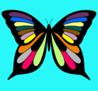 Dibujo Mariposa pintado por valeria