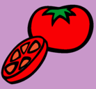 Dibujo Tomate pintado por kikirains