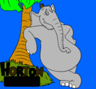 Dibujo Horton pintado por vane