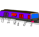 Dibujo Pasajeros esperando al tren pintado por daniel