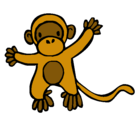 Dibujo Mono pintado por monica