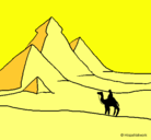 Dibujo Paisaje con pirámides pintado por ayr21222386