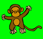 Dibujo Mono pintado por jazelena