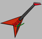 Dibujo Guitarra eléctrica II pintado por 12345678910