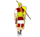 Dibujo Soldado romano pintado por joaquin