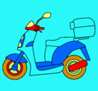 Dibujo Ciclomotor pintado por jorge