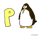 Dibujo Pingüino pintado por jesus
