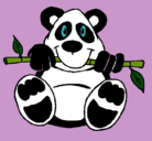 Dibujo Oso panda pintado por Nashel