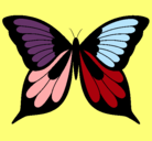 Dibujo Mariposa pintado por cata