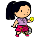Dibujo Chica tenista pintado por ximena