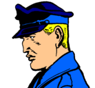Dibujo Coronel pintado por policeman