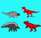 Dibujo Dinosaurios de tierra pintado por sss