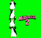 Dibujo Madagascar 2 Pingüinos pintado por JULIALEX