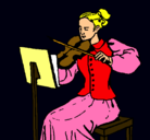 Dibujo Dama violinista pintado por emilija