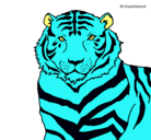 Dibujo Tigre pintado por alondra