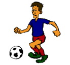 Dibujo Jugador de fútbol pintado por futbolista