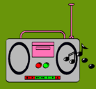 Dibujo Radio cassette 2 pintado por somostuyyo