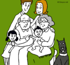 Dibujo Familia pintado por MILO