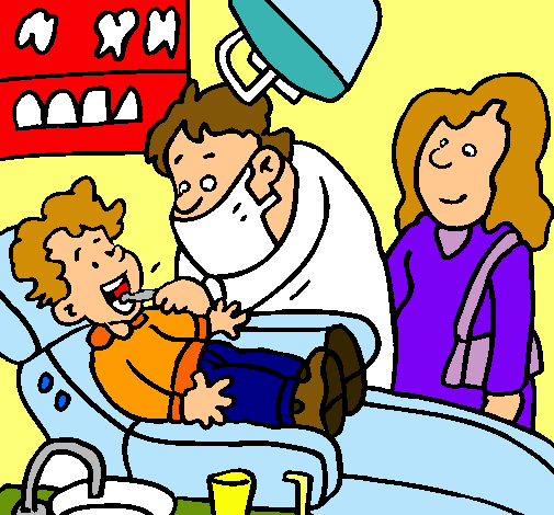 Niño en el dentista