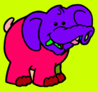 Dibujo Elefante pintado por Albita