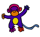 Dibujo Mono pintado por vanessa