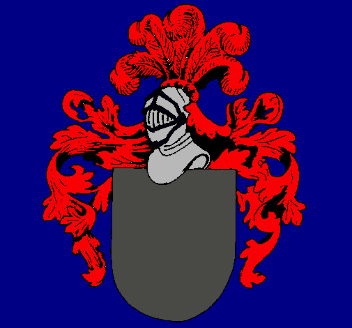 Escudo de armas y casco