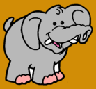 Dibujo Elefante pintado por nefertiti