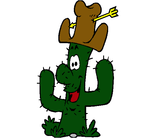 Cactus con sombrero