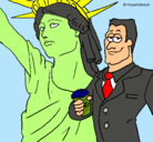 Dibujo Estados Unidos de América pintado por axel