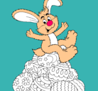 Dibujo Conejo de Pascua pintado por rabbit