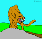 Dibujo Tigre con afilados colmillos pintado por BUFLO
