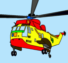 Dibujo Helicóptero al rescate pintado por TTORO