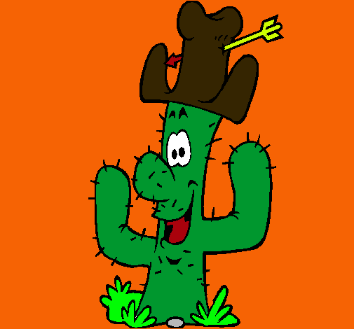 Cactus con sombrero