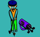 Dibujo Jugador de golf II pintado por wlady