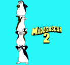 Dibujo Madagascar 2 Pingüinos pintado por angel