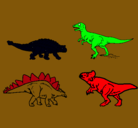 Dibujo Dinosaurios de tierra pintado por pillo.