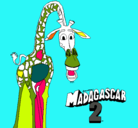 Dibujo Madagascar 2 Melman pintado por ARIADNA