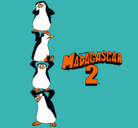 Dibujo Madagascar 2 Pingüinos pintado por jordisabielreyes12