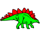 Dibujo Stegosaurus pintado por jeremiy