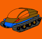 Dibujo Nave tanque pintado por ever