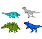 Dibujo Dinosaurios de tierra pintado por victor
