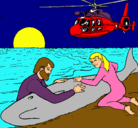 Dibujo Rescate ballena pintado por dianakaren