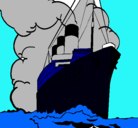 Dibujo Barco de vapor pintado por gAEL