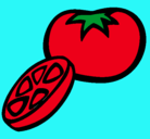 Dibujo Tomate pintado por mesi
